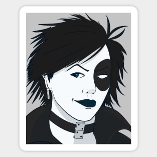 Classic Domino Portrait Sticker